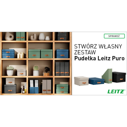 61480095_n_08.jpg Pudełko do przechowywania Leitz Puro z pokrywką, średnie niskie, 8 l, z tektury w 100% z recyklingu, 2 szt., czarne