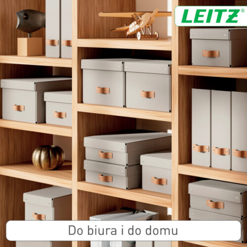 61490012_n_04.jpg Pudełko do przechowywania Leitz Puro z pokrywką, średnie, 17 l, z tektury w 100% z recyklingu, 2 szt., beżowe