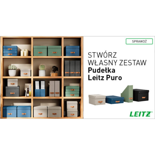 61490012_n_07.jpg Pudełko do przechowywania Leitz Puro z pokrywką, średnie, 17 l, z tektury w 100% z recyklingu, 2 szt., beżowe