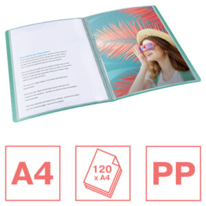 Album ofertowy Esselte Colour'Breeze, z 60 koszulkami, zielony