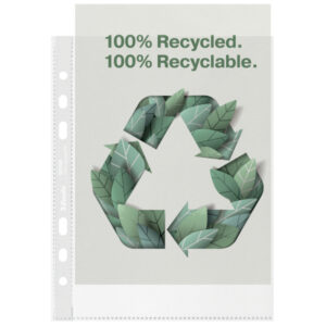 Koszulki groszkowe Esselte Recycled Premium, A5, PP 70 mic.