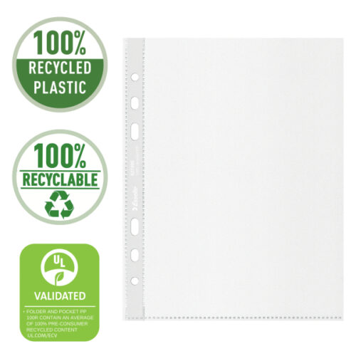 627495_01-2.jpg Koszulki groszkowe Esselte Recycled Premium, A5, PP 70 mic.