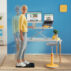 Podstawka pod laptopa Leitz Ergo Cosy, 80% plastiku z recyklingu, żółta