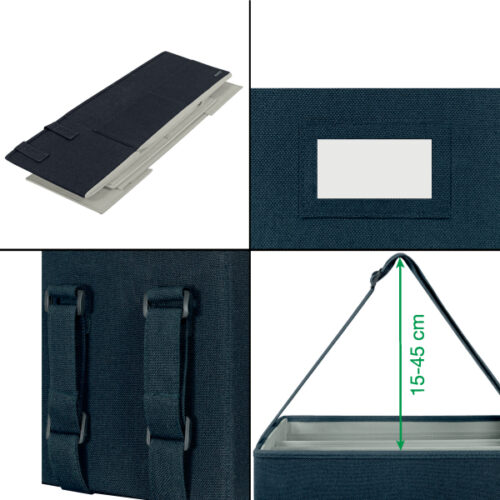 64440089_05.jpg Torba Leitz Fabric na akcesoria, do pracy przy „gorących biurkach”, ciemnoszara