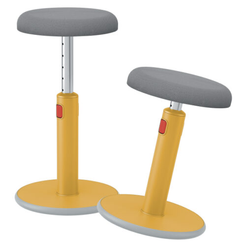Ergonomiczny stołek Leitz Ergo Cosy, żółty