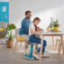 Ergonomiczny stołek Leitz Ergo Cosy, żółty