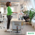 Ergonomiczny stołek Leitz Ergo Cosy, szary