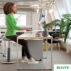 Ergonomiczny stołek Leitz Ergo Cosy, szary