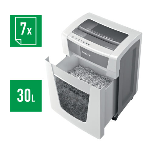 80040000_n_02.jpg Niszczarka Leitz IQ Office Pro, P5+, 7 kartek, 30 l kosz