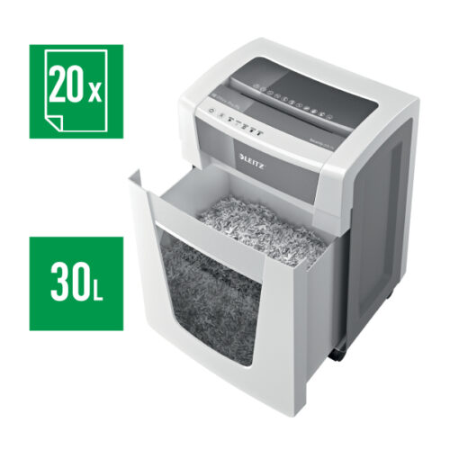 80060000_n_02.jpg Niszczarka Leitz IQ Office Pro, P4, 20 kartek, 30 l kosz