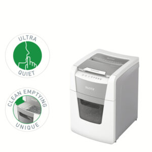 Niszczarka Leitz IQ AutoFeed 100, P5, 100 kartek, 34 l kosz
