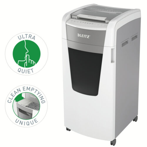 80180000_01.jpg Niszczarka Leitz IQ AutoFeed 600, P5, 600 kartek, 110 l kosz