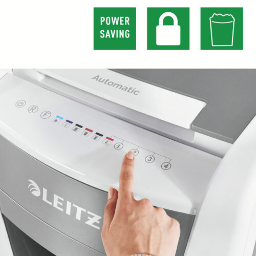 80180000_08.jpg Niszczarka Leitz IQ AutoFeed 600, P5, 600 kartek, 110 l kosz