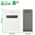 Niszczarka Leitz IQ Protect Premium 8X, P4, 8 kartek, 14 l kosz