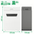 Niszczarka Leitz IQ Protect Premium 10X, P4, 10 kartek, 18 l kosz
