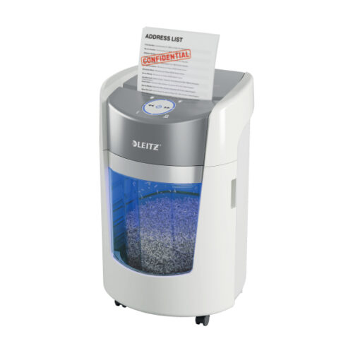83590000_n_09.jpg Niszczarka Leitz IQ Optimax Small Office 350, P5, 8 kartek, 22 l kosz