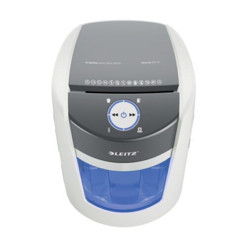 83590000_n_13.jpg Niszczarka Leitz IQ Optimax Small Office 350, P5, 8 kartek, 22 l kosz