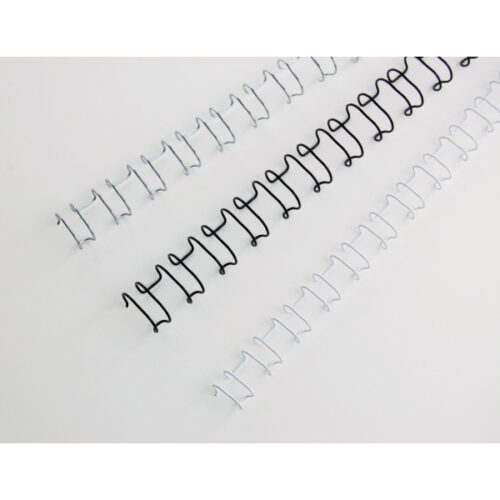 IB161438_02.jpg Grzbiety drutowe GBC MultiBind A4, 14 mm, srebrne
