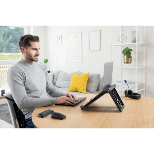 K52788WW_n_06.jpg Podstawka chłodząca Kensington SmartFit™ Easy Riser™ pod laptopa, czarna