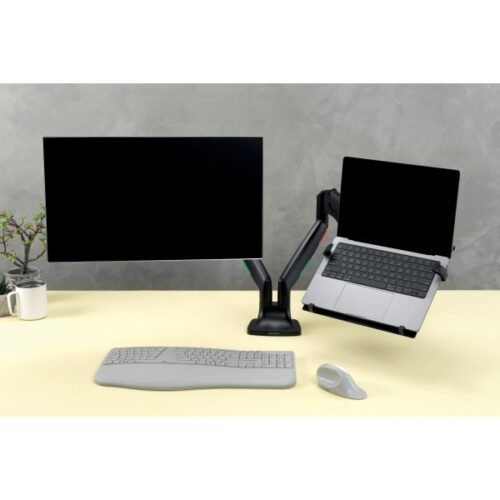 K53801WW_07.jpg Uniwersalna podstawka Kensington pod laptopa mocowana na ramieniu do monitora, czarna