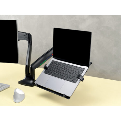 K53801WW_08.jpg Uniwersalna podstawka Kensington pod laptopa mocowana na ramieniu do monitora, czarna