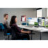 Podwójne ramię Kensington SmartFit™ One-Touch do monitora, szare