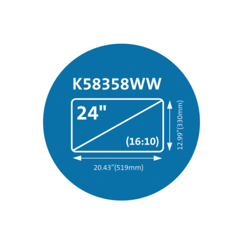 K58358WW_06.jpg Magnetyczny filtr prywatyzujący Kensington MagPro™ do monitorów 24", 16:10