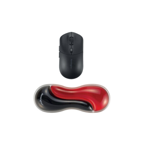 K62440WW_01.jpg Podkładka Kensington Slim Duo Gel pod nadgarstek do myszy/trackballa, czerwono-czarna