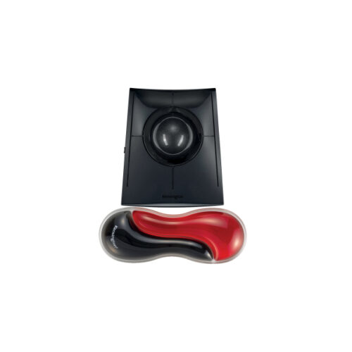 K62440WW_06.jpg Podkładka Kensington Slim Duo Gel pod nadgarstek do myszy/trackballa, czerwono-czarna