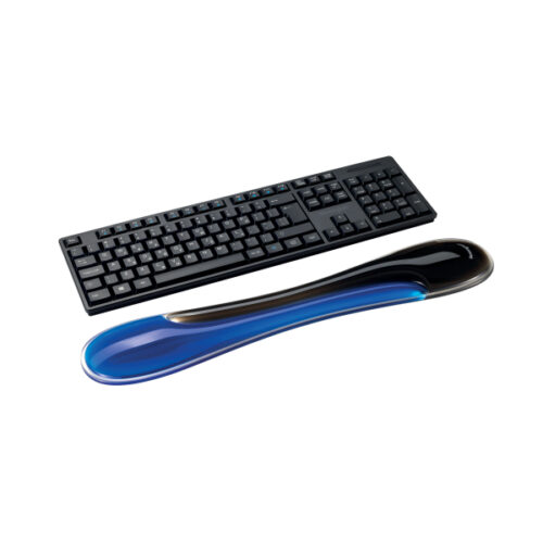 K62441WW_01.jpg Podkładka Kensington Slim Duo Gel pod nadgarstki do klawiatury, niebiesko-czarna