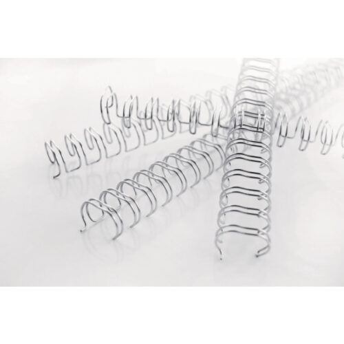 RG810697_04.jpg Grzbiety drutowe GBC WireBind A4, 9,5 mm, srebrne