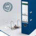 Segregator Leitz A4 z mech. 180°, szer. 80 mm, 30% PP z recyklingu, niebieski