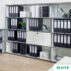 Segregator Leitz A4 z mech. 180°, szer. 80 mm, 30% PP z recyklingu, czarny