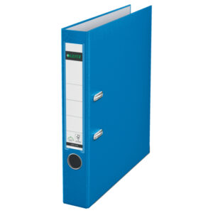 Segregator Leitz A4 z mech. 180°, szer. 50 mm, 30% PP z recyklingu, jasnoniebieski