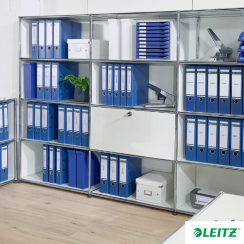 10155035_n_02.jpg Segregator Leitz A4 z mech. 180°, szer. 50 mm, 30% PP z recyklingu, niebieski