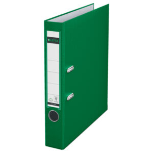 Segregator Leitz A4 z mech. 180°, szer. 50 mm, 30% PP z recyklingu, zielony