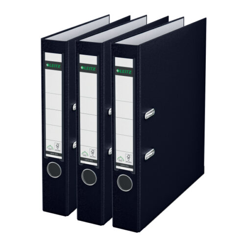 10155095_n_01.jpg Segregator Leitz A4 z mech. 180°, szer. 50 mm, 30% PP z recyklingu, czarny