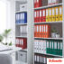 Segregator Esselte A4, ekonomiczny 75 mm, żółty