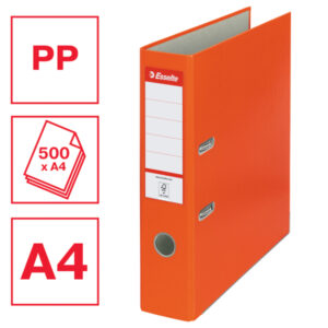 Segregator Esselte A4, ekonomiczny 75 mm, pomarańczowy
