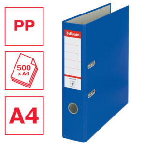 Segregator Esselte A4, ekonomiczny 75 mm, niebieski
