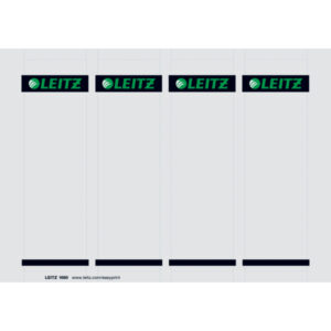 Etykiety grzbietowe PC, szerokie do segreg. Leitz, 56X190 mm, 100 szt., szare, kartonowe (25x4)