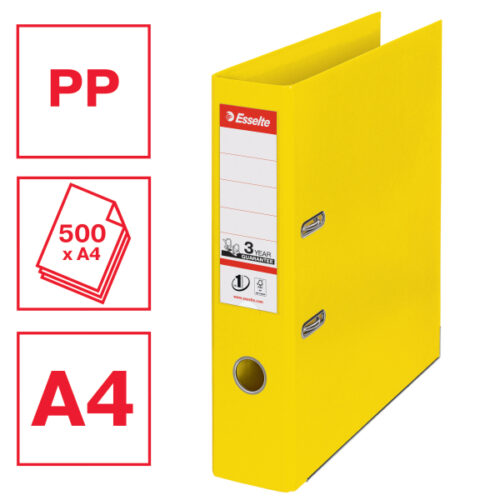 624070_01.jpg Segregator Esselte Vivida No.1, A4, szer. 75 mm, żółty