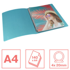 Segregator ringowy Esselte Colour'Breeze, 4 RR, 25 mm, niebieski