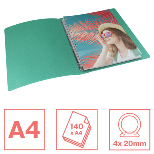 626248_01.jpg Segregator ringowy Esselte Colour'Breeze, 4 RR, 25 mm, zielony