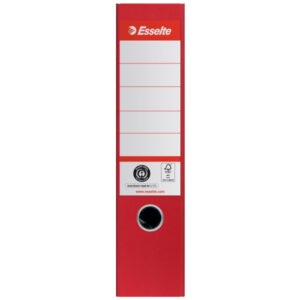 Segregator Esselte No.1, karton w 100% z recyklingu, A4, szer. 75 mm, czerwony