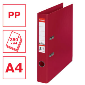 Segregator Esselte No.1, A4, szer. 50 mm, bordowy