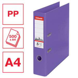 Segregator Esselte No.1, A4, szer. 75 mm, fioletowy