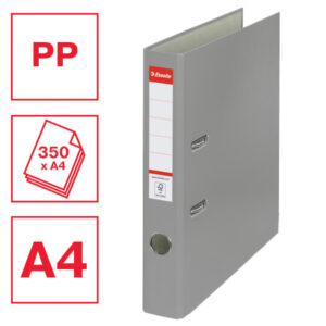 Segregator Esselte A4, ekonomiczny 50 mm, szary