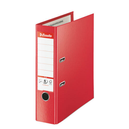 Segregator Esselte No.1 Vivida PLUS, A4, szer. 80 mm, czerwony